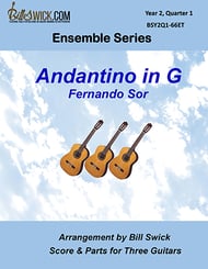 Bill Swick's Year 2, Quarter 1 - Intermediate Ensembles for Three Guitars Guitar and Fretted sheet music cover Thumbnail